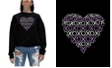 LA Pop Art Women's Word Art XOXO Heart Crewneck Sweatshirt